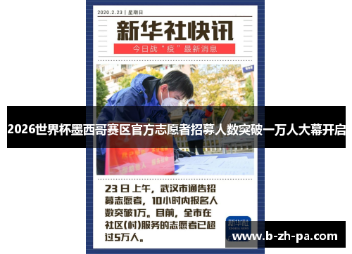 2026世界杯墨西哥赛区官方志愿者招募人数突破一万人大幕开启